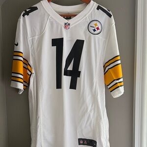 (NEW) Nike Pittsburgh Steelers White Jersey - Pickens